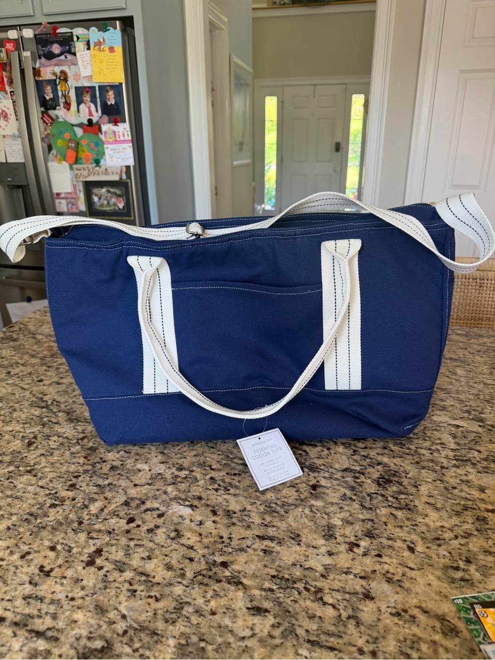 NWT: Pottery Barn Kids Navy Essential Cooler Tote